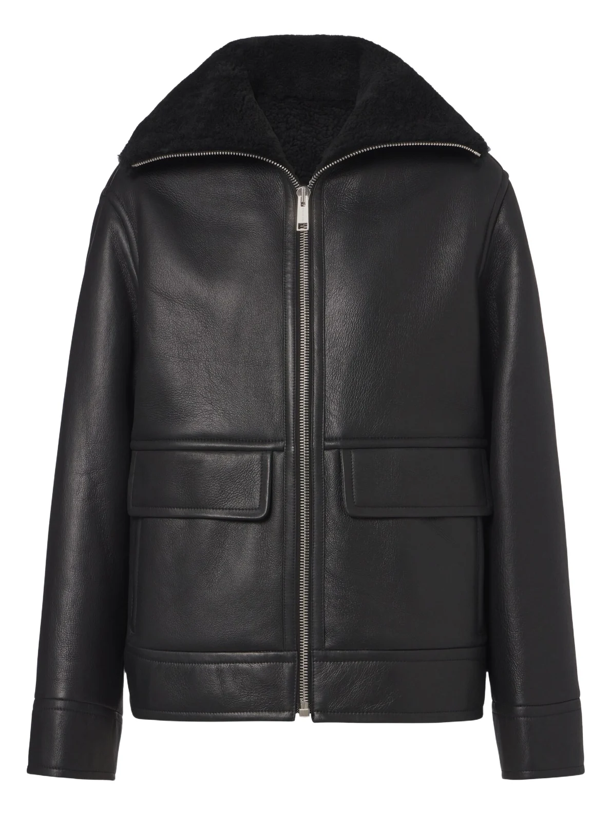 Shearling-lined leather jacket Shearling-lined leather jacket