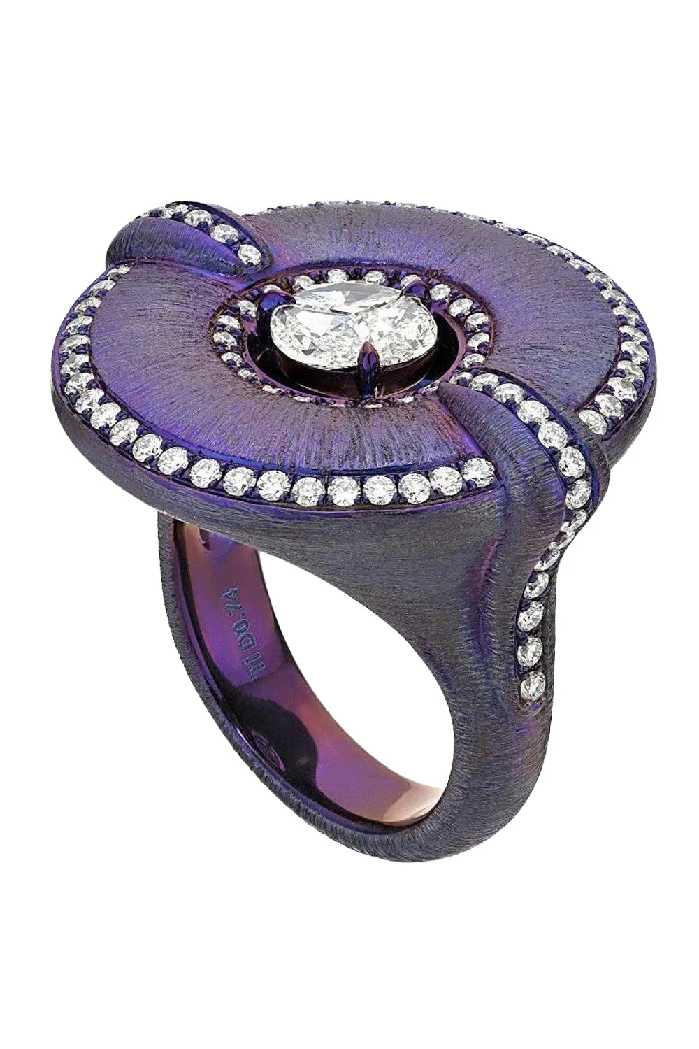 Diamond Purple Shield Elemento Ring Diamond Purple Shield Elemento Ring