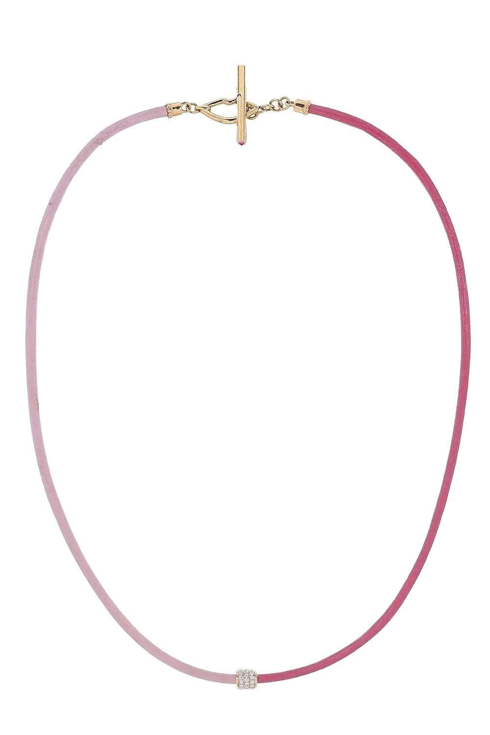 EDINA KISS Pink Leather Cord