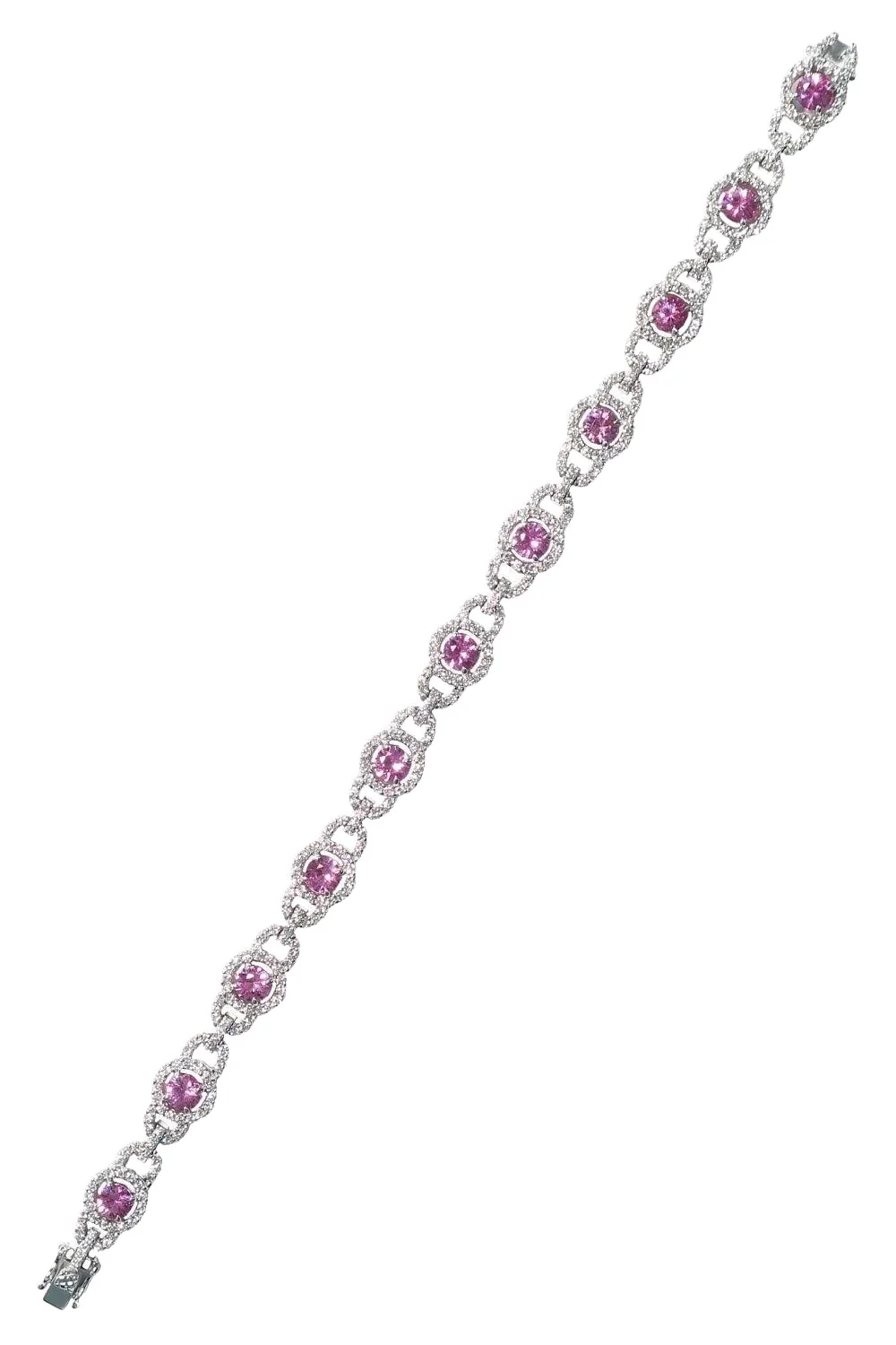 ALEXANDER LAUT Pink Sapphire Diamond Bracelet
