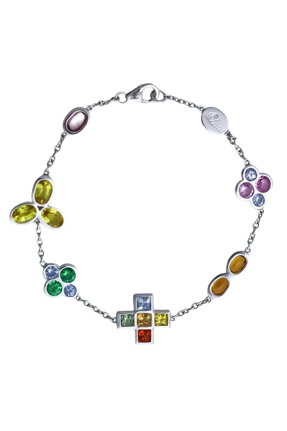 ALEXANDER LAUT Sapphire Diamond Charm Bracelet