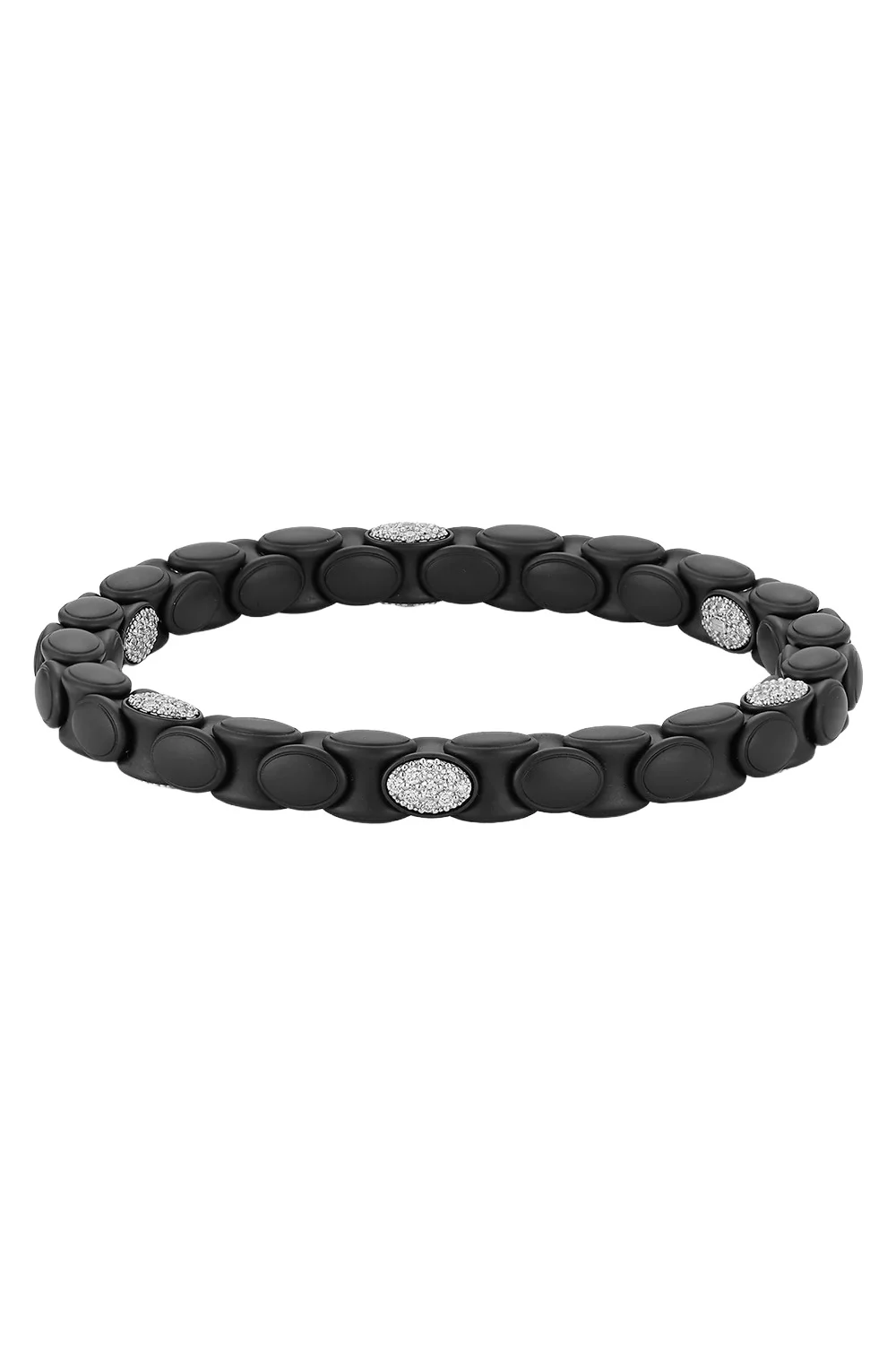 Six Diamond Black Anaconda Bracelet Six Diamond Black Anaconda Bracelet