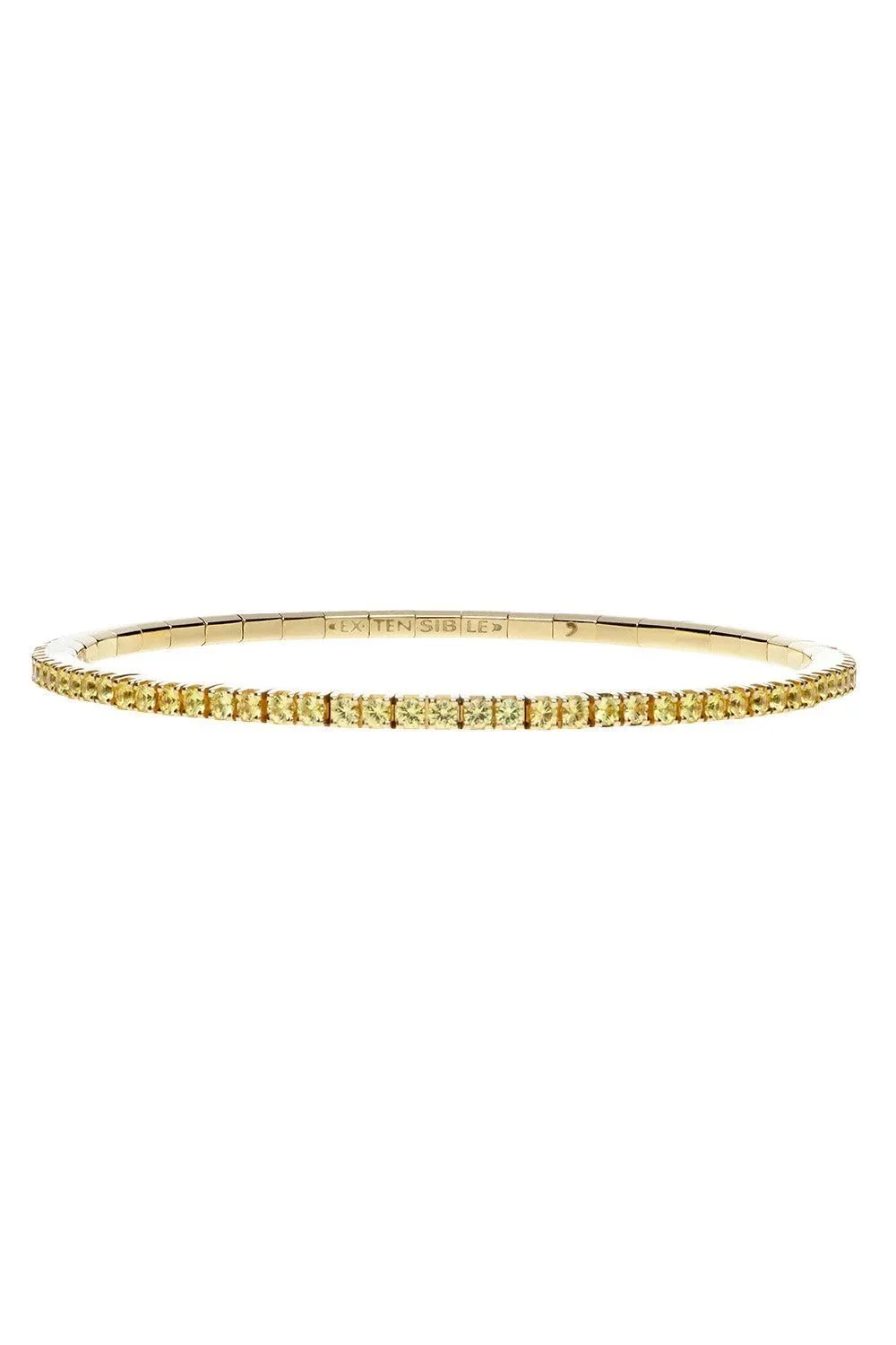 ROBERTO DEMEGLIO Yellow Sapphire Stretch Tennis Bracelet