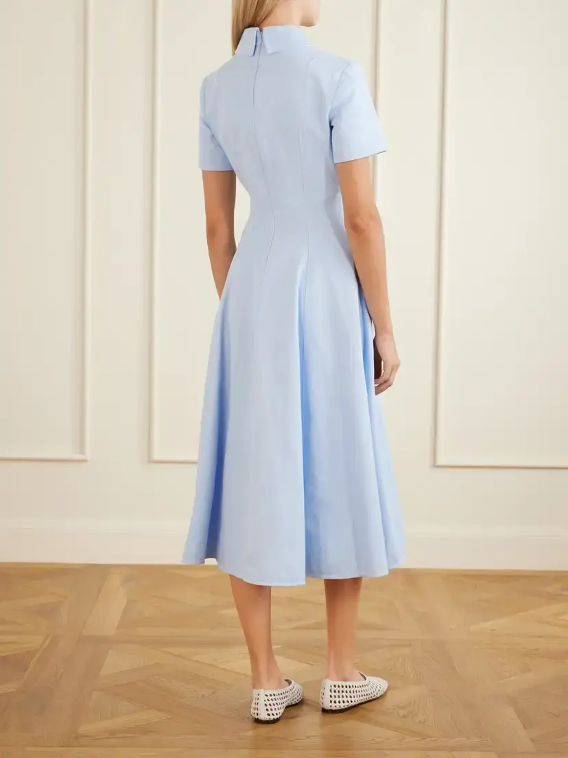 Emilia Wickstead Jody Denim Midi Dress | Thumbnail 3