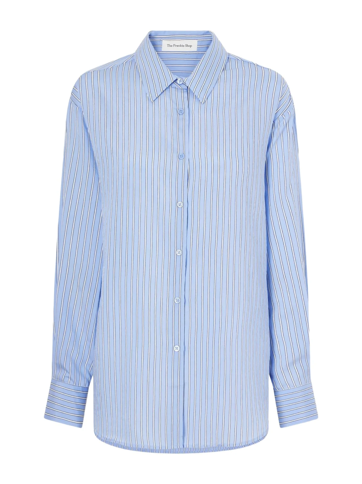 Peri Oversized Striped Georgette Shirt Peri Oversized Striped Georgette Shirt