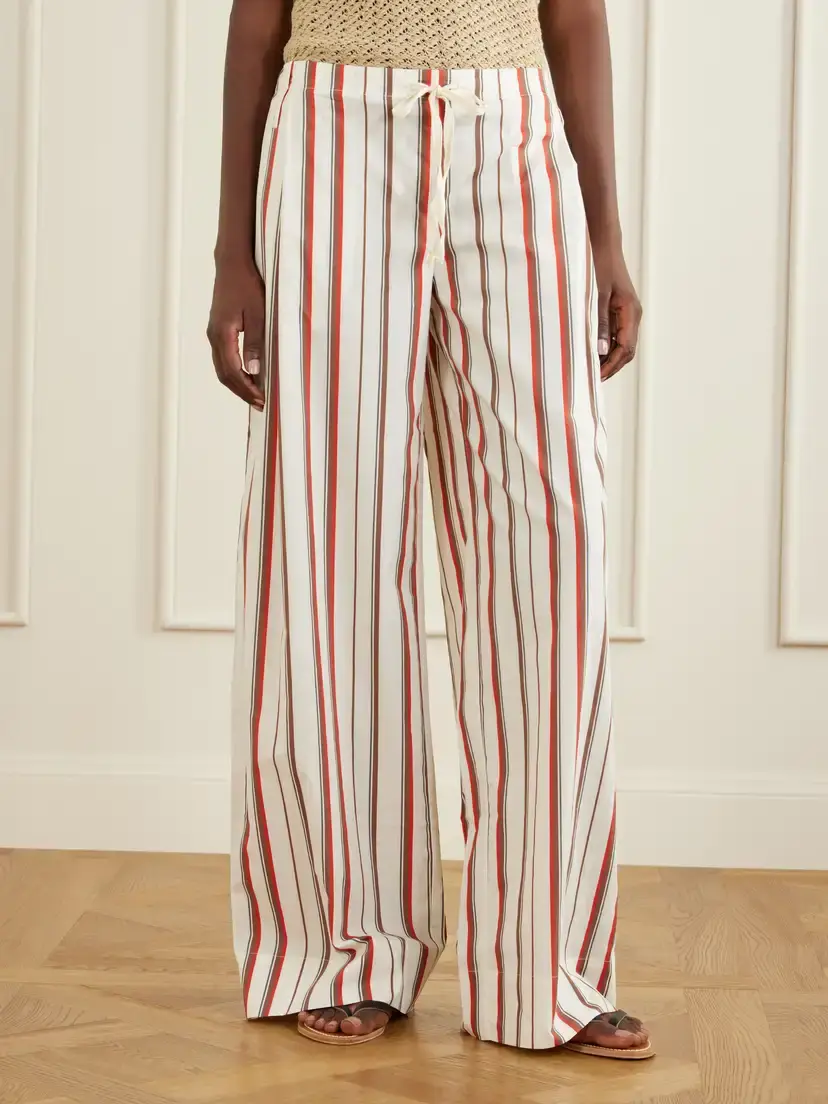 SIR. Alva Striped Cotton Wide-leg Pants | Thumbnail 3 SIR. Alva Striped Cotton Wide-leg Pants | Thumbnail 3