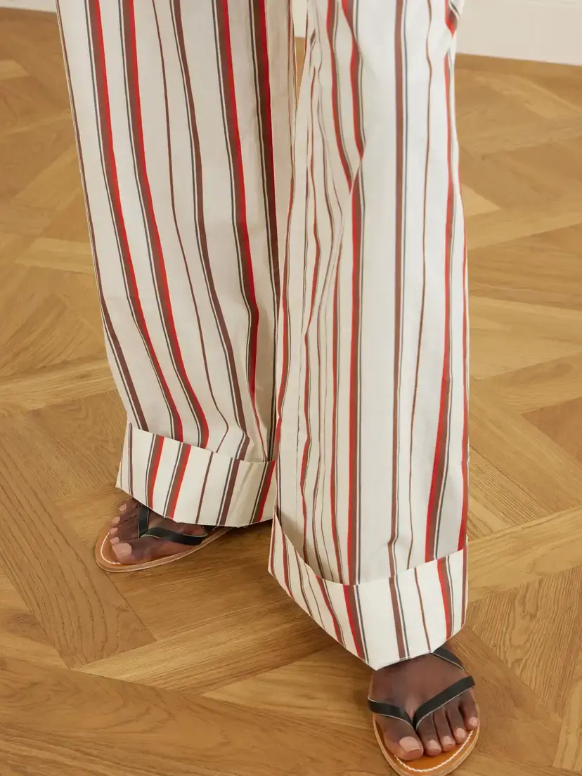 SIR. Alva Striped Cotton Wide-leg Pants | Thumbnail 6 SIR. Alva Striped Cotton Wide-leg Pants | Thumbnail 6