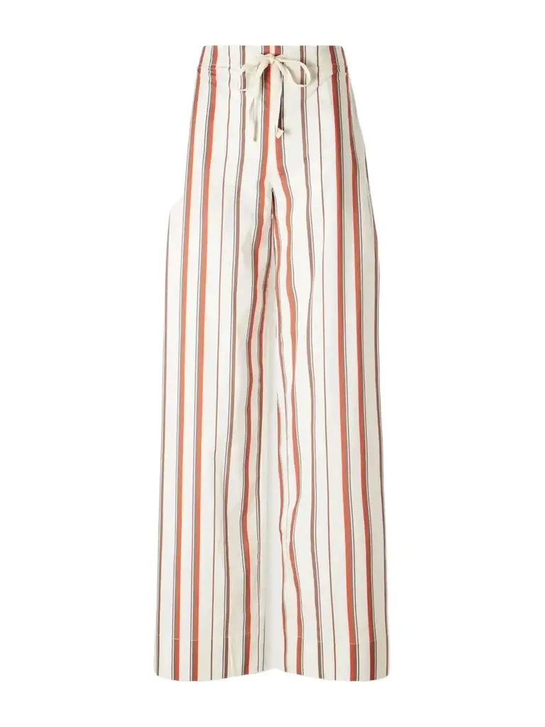 SIR. Alva Striped Cotton Wide-leg Pants