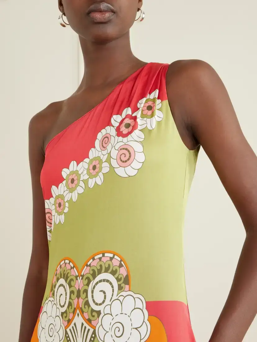 La DoubleJ Clingy Roy Printed One-shoulder Jersey Maxi Dress | Thumbnail 4 La DoubleJ Clingy Roy Printed One-shoulder Jersey Maxi Dress | Thumbnail 4