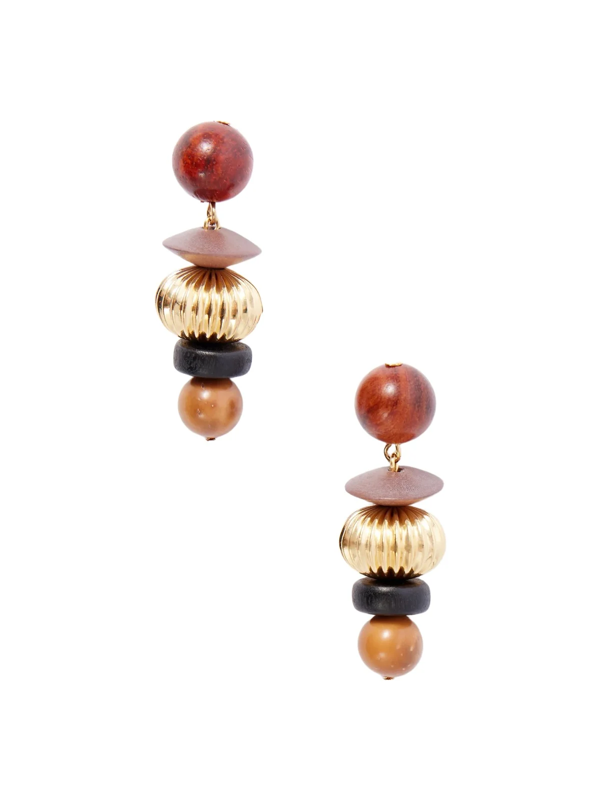 Lavon Gold-tone Bead-embellished Earrings Lavon Gold-tone Bead-embellished Earrings