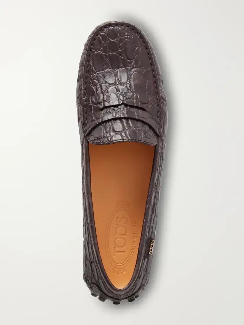 Tod's Gommino Croc-effect Leather Loafers | Thumbnail 6 Tod's Gommino Croc-effect Leather Loafers | Thumbnail 6