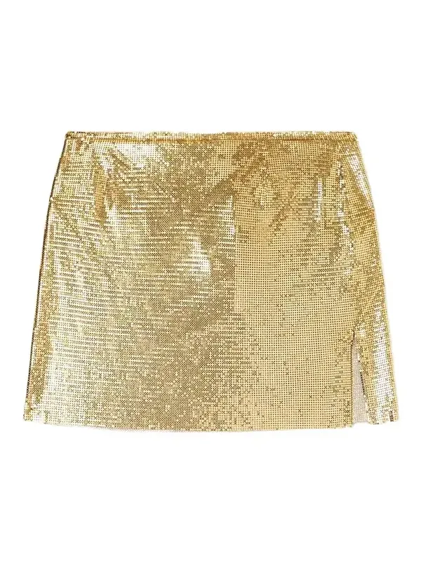 Chainmail Gold-tone Mini Skirt Chainmail Gold-tone Mini Skirt