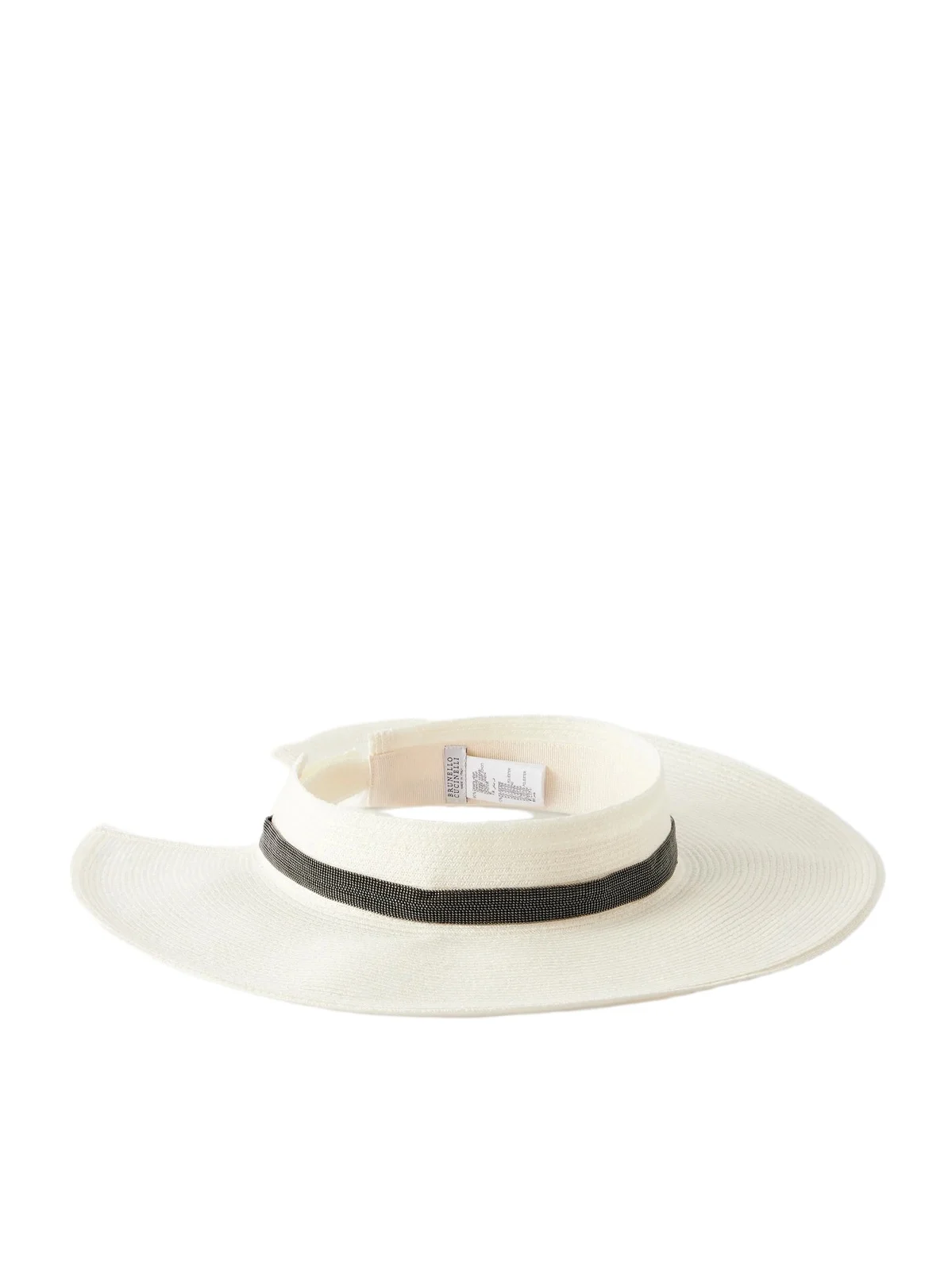 Brunello Cucinelli Bead-embellished Hemp-blend Hat