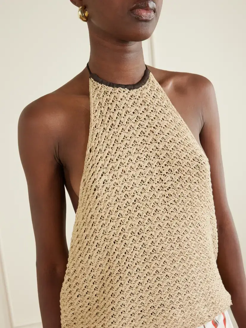 SIR. Ellinor Crocheted Cotton Tank | Thumbnail 4 SIR. Ellinor Crocheted Cotton Tank | Thumbnail 4