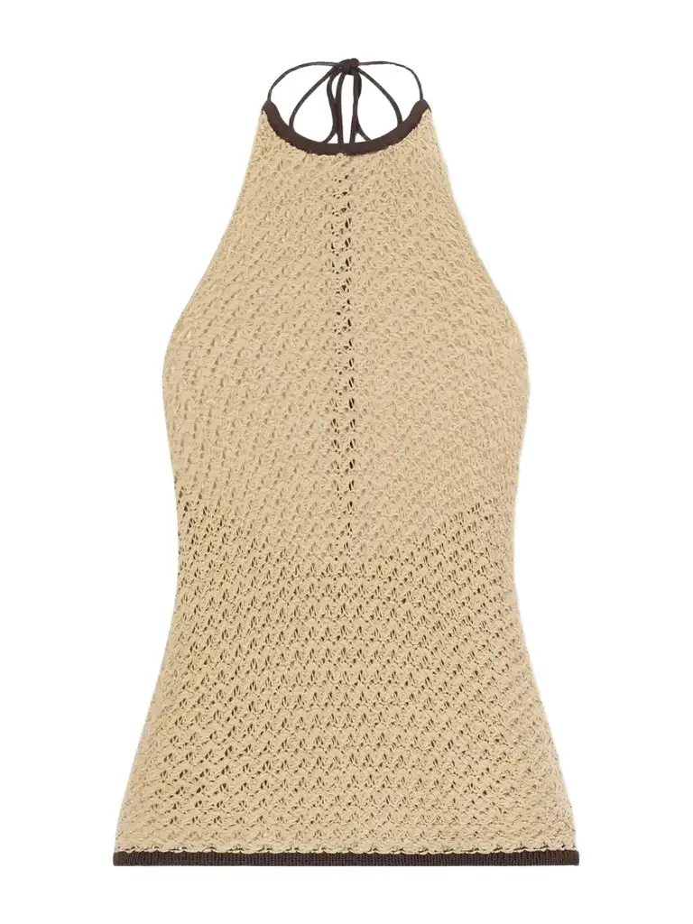 SIR. Ellinor Crocheted Cotton Tank | Image 1 SIR. Ellinor Crocheted Cotton Tank | Image 1