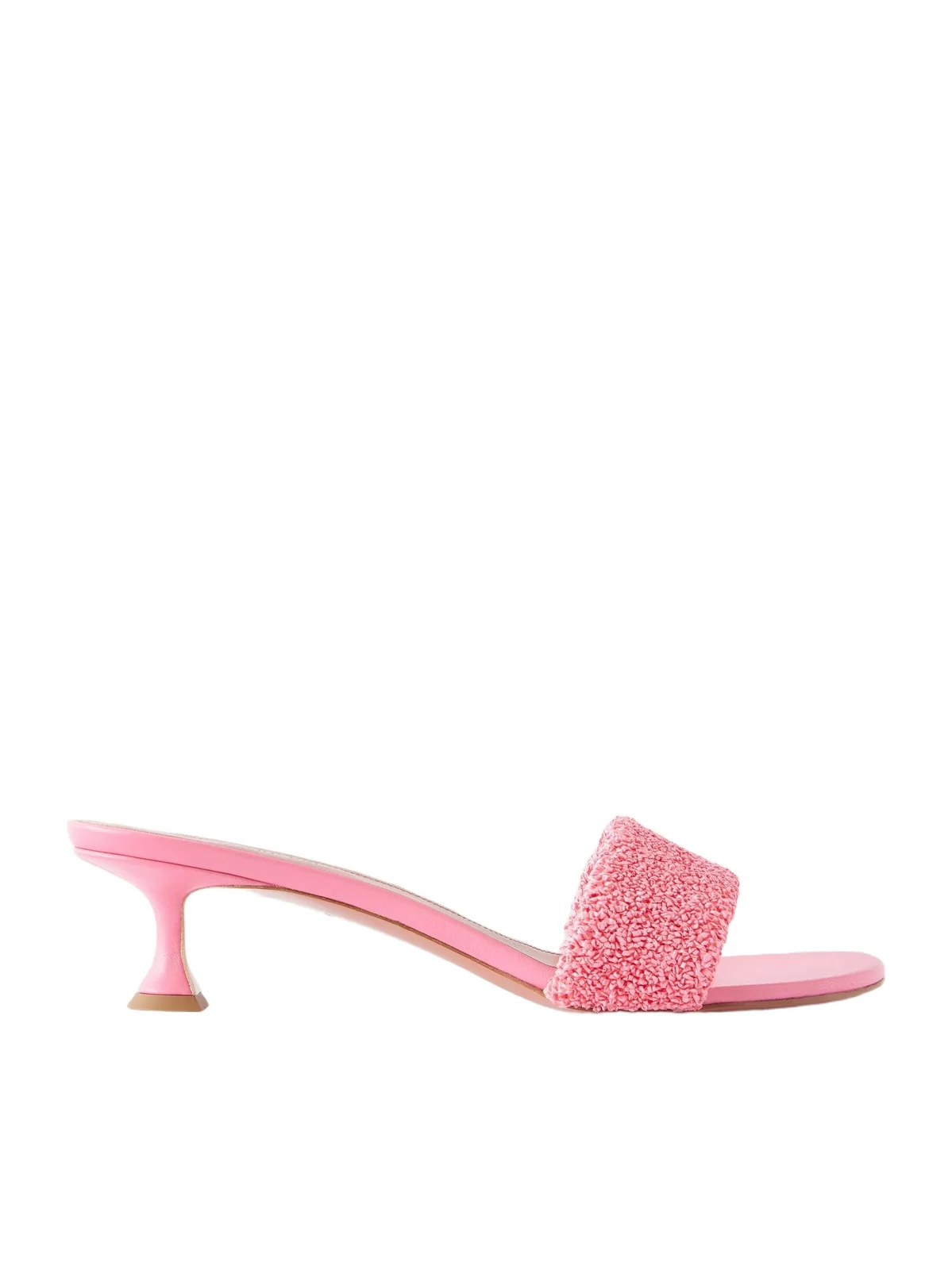Amina Muaddi Andreea 45 Raffia Mules