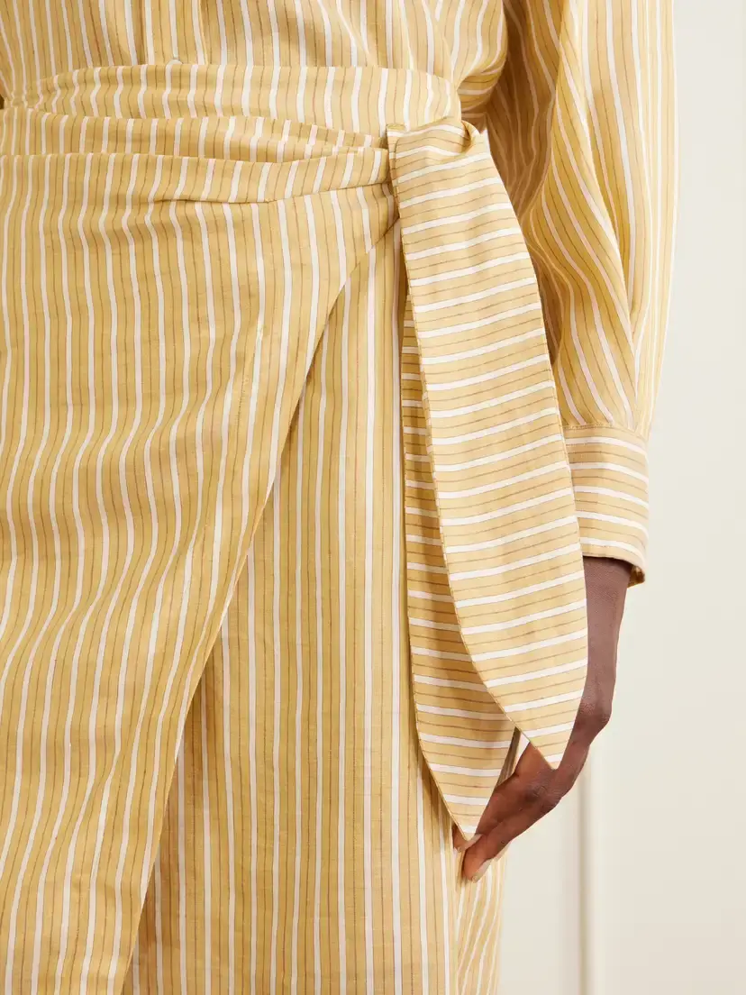 Brunello Cucinelli Linen And Silk-blend Midi Skirt | Thumbnail 5 Brunello Cucinelli Linen And Silk-blend Midi Skirt | Thumbnail 5