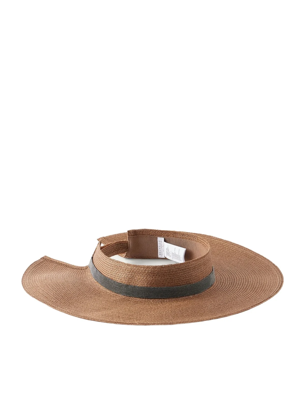 Brunello Cucinelli Bead-embellished Hemp-blend Hat