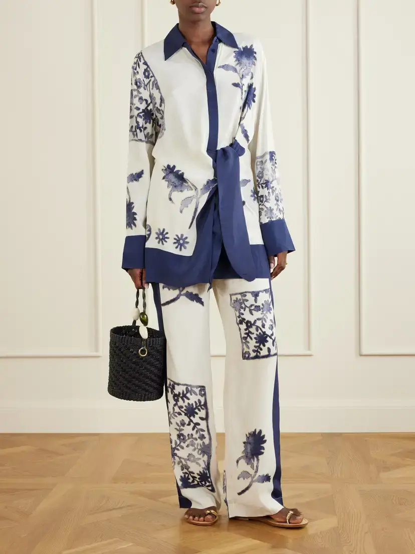 SIR. Phillipa Georgette Straight-leg Pants | Thumbnail 2 SIR. Phillipa Georgette Straight-leg Pants | Thumbnail 2