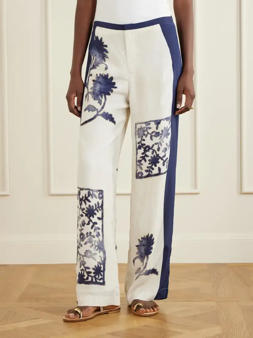 SIR. Phillipa Georgette Straight-leg Pants | Thumbnail 3 SIR. Phillipa Georgette Straight-leg Pants | Thumbnail 3