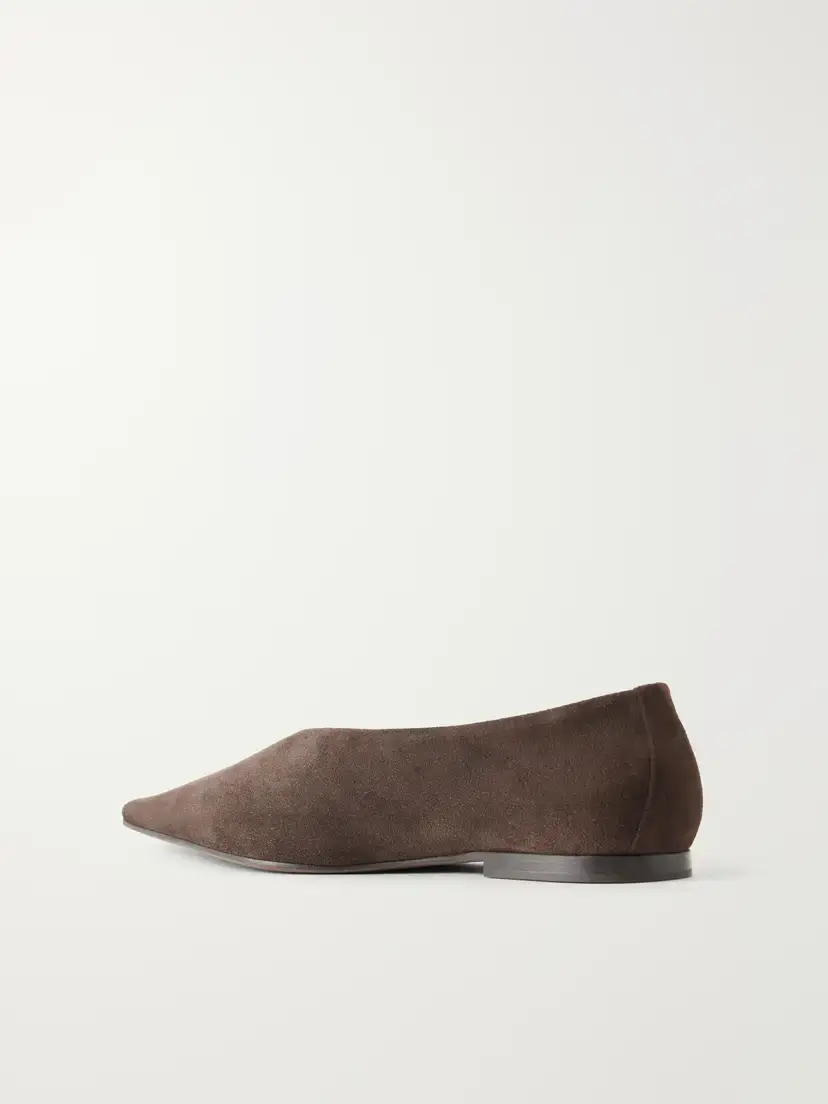 Brunello Cucinelli Suede Ballerina Flats | Thumbnail 3