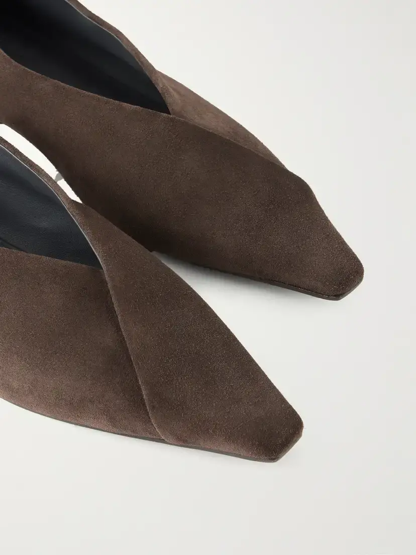 Brunello Cucinelli Suede Ballerina Flats | Thumbnail 5