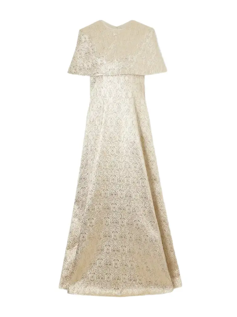 Emilia Wickstead Lucretia Metallic Jacquard Gown | Image 1 Emilia Wickstead Lucretia Metallic Jacquard Gown | Image 1