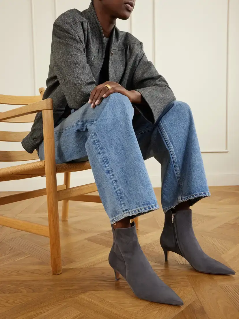 Gianvito Rossi Levy 55 Suede Ankle Boots | Thumbnail 2