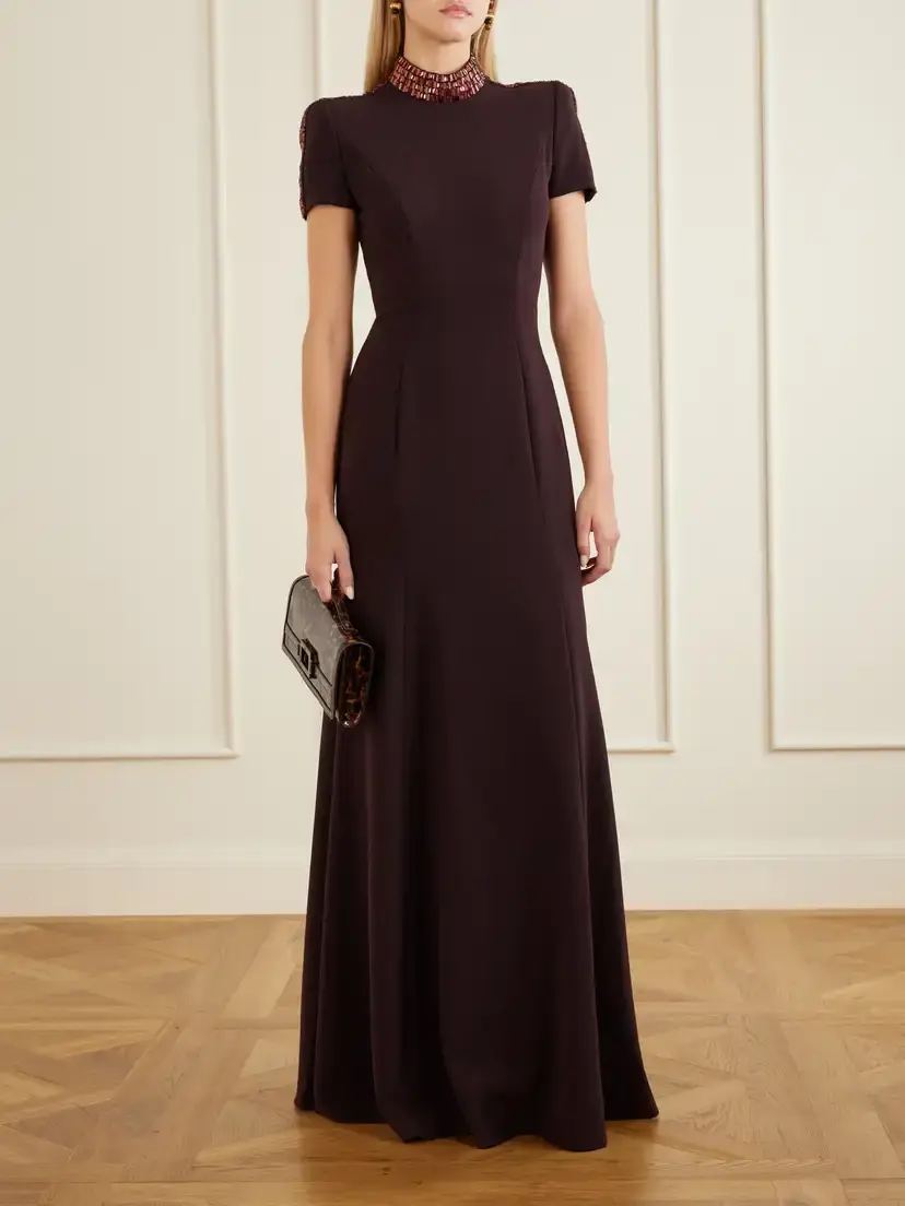 Jenny Packham Mesa Embellished Crepe Gown | Thumbnail 2 Jenny Packham Mesa Embellished Crepe Gown | Thumbnail 2