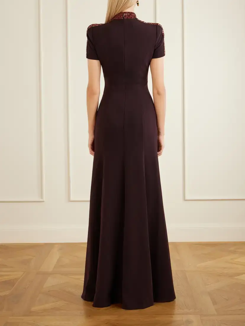 Jenny Packham Mesa Embellished Crepe Gown | Thumbnail 3 Jenny Packham Mesa Embellished Crepe Gown | Thumbnail 3