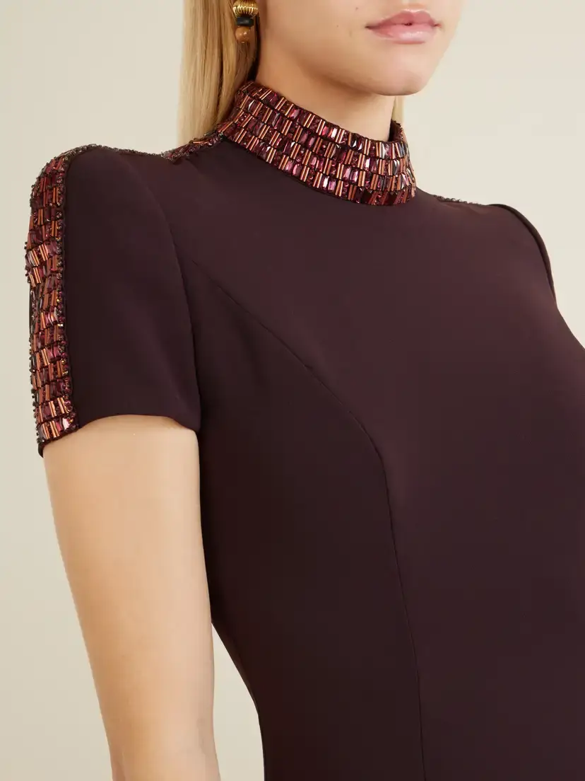 Jenny Packham Mesa Embellished Crepe Gown | Thumbnail 4 Jenny Packham Mesa Embellished Crepe Gown | Thumbnail 4