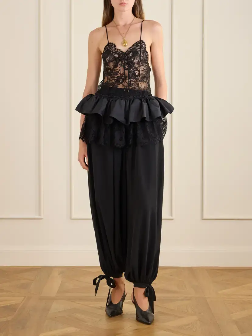 Chloé Silk Crepe De Chine Balloon Pants | Thumbnail 2 Chloé Silk Crepe De Chine Balloon Pants | Thumbnail 2