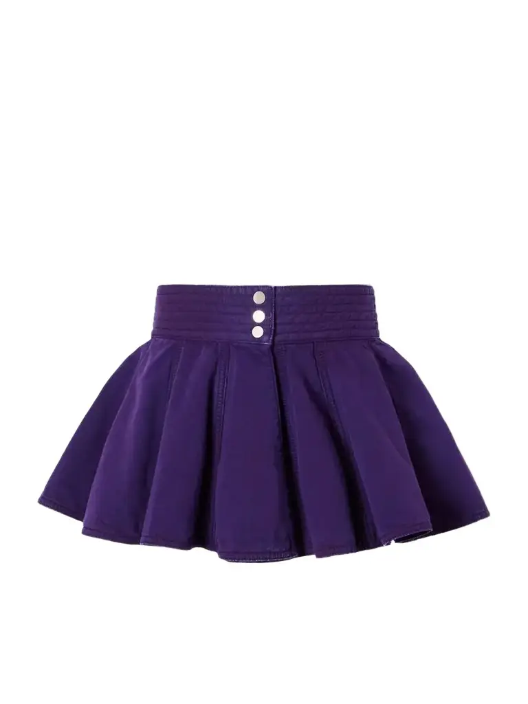 Alaïa Peplum Pleated Denim Belt | Image 1 Alaïa Peplum Pleated Denim Belt | Image 1