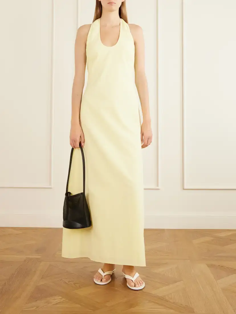 SIR. Rochelle Knotted Cotton Maxi Dress | Thumbnail 2