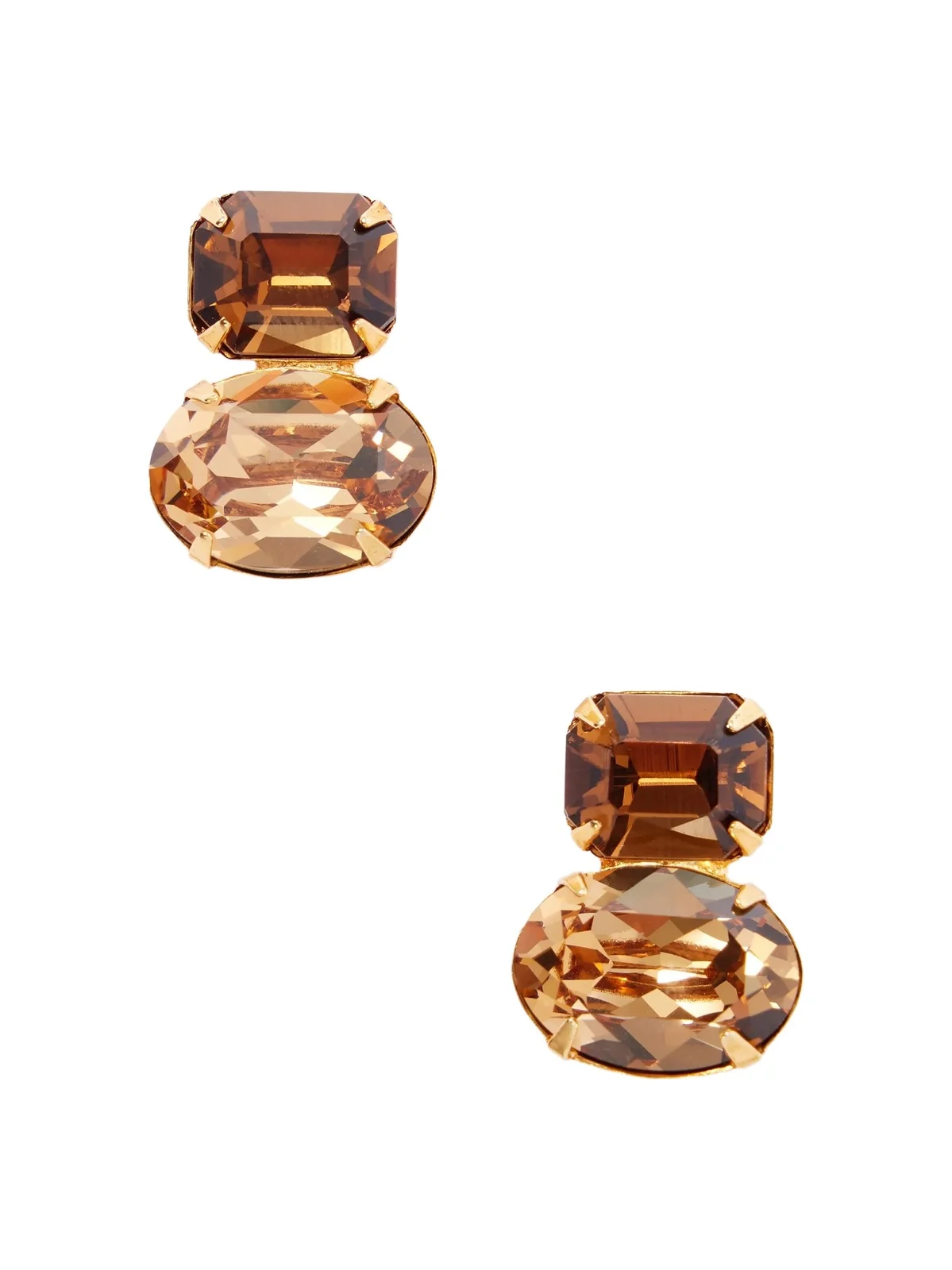 Maureen Gold-tone Crystal Earrings Maureen Gold-tone Crystal Earrings