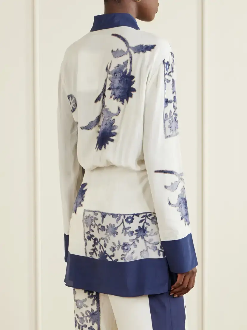 SIR. Phillipa Printed Georgette Shirt | Thumbnail 4