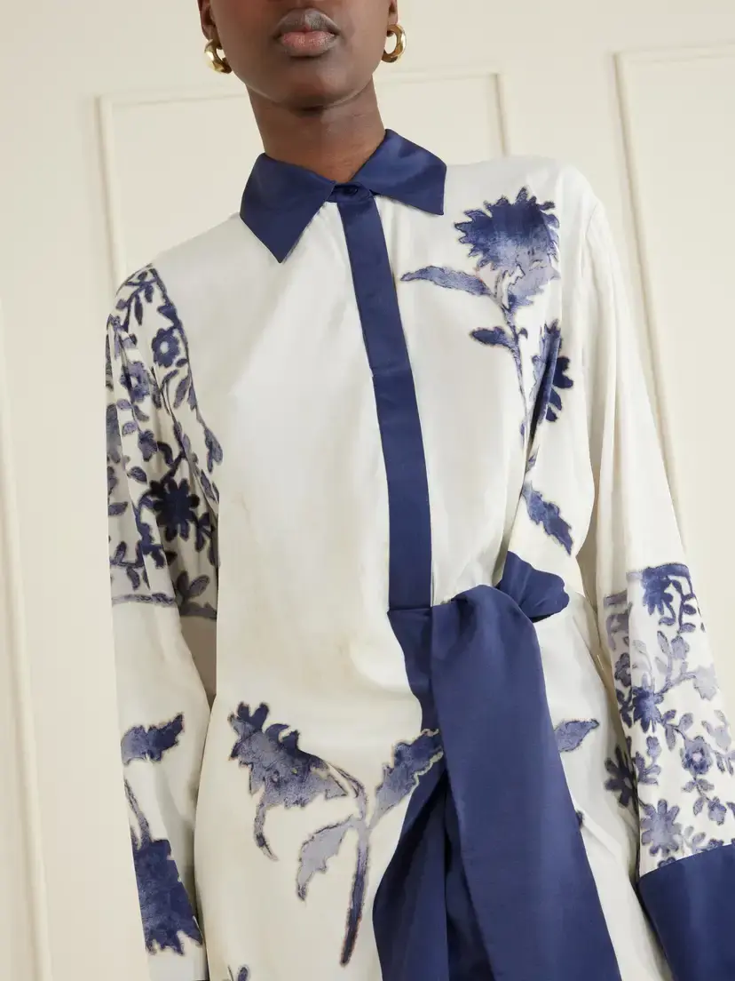 SIR. Phillipa Printed Georgette Shirt | Thumbnail 5