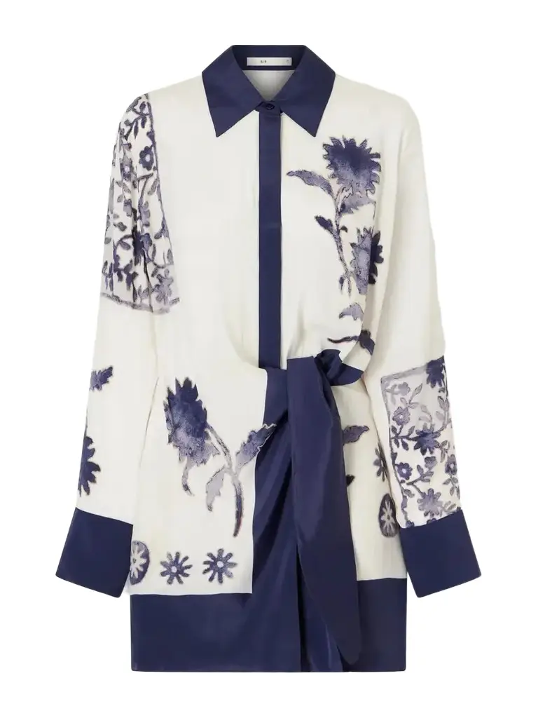 SIR. Phillipa Printed Georgette Shirt