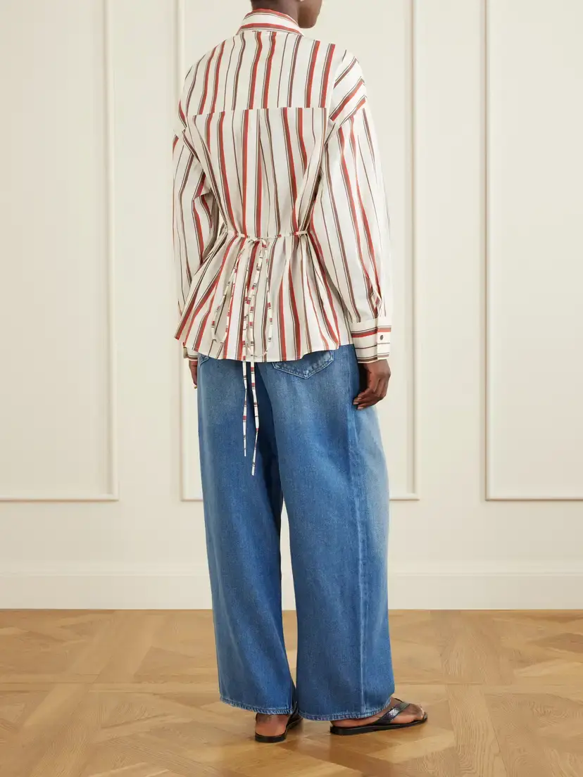 SIR. Alva Striped Cotton-poplin Shirt | Thumbnail 4 SIR. Alva Striped Cotton-poplin Shirt | Thumbnail 4