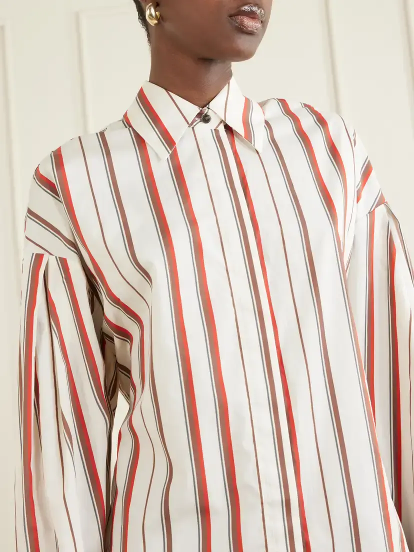 SIR. Alva Striped Cotton-poplin Shirt | Thumbnail 5 SIR. Alva Striped Cotton-poplin Shirt | Thumbnail 5