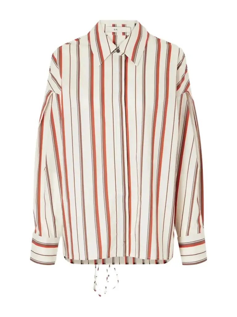 SIR. Alva Striped Cotton-poplin Shirt
