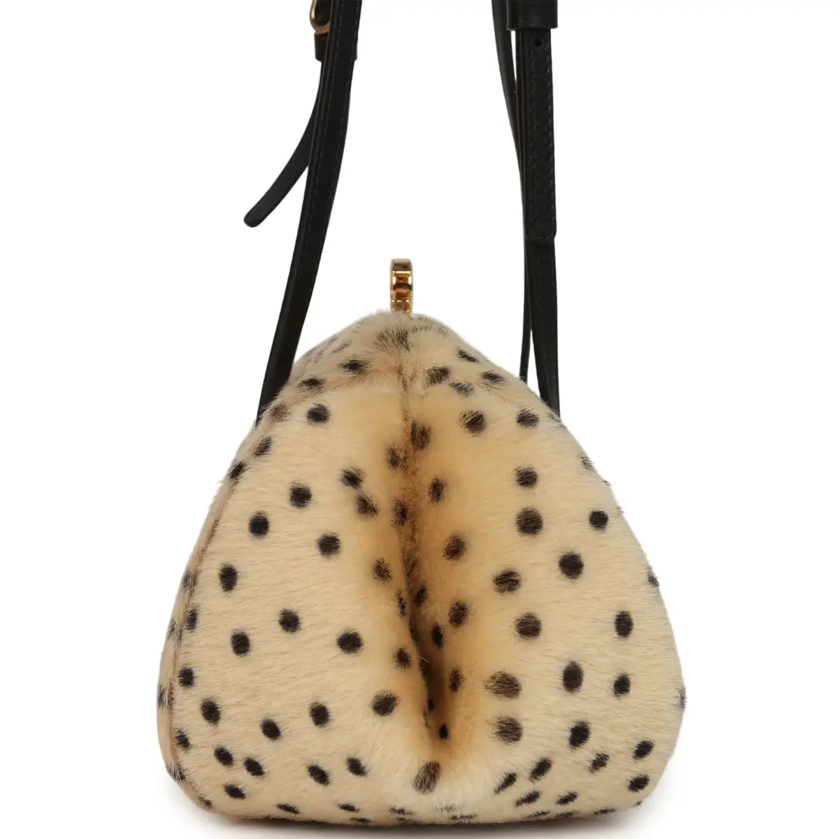 Chanel Chanel Cheetah Print Clutch with Leather Straps Light Beige Calf Hair, Black Leather Gold Hardware | Thumbnail 3 Chanel Chanel Cheetah Print Clutch with Leather Straps Light Beige Calf Hair, Black Leather Gold Hardware | Thumbnail 3