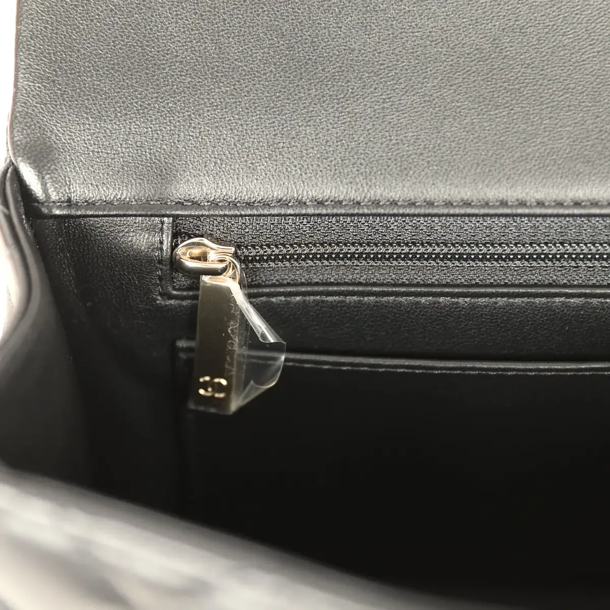 Chanel Chanel Classic Top Handle Long Flap Bag Black Lambskin Light Gold Hardware | Thumbnail 10 Chanel Chanel Classic Top Handle Long Flap Bag Black Lambskin Light Gold Hardware | Thumbnail 10