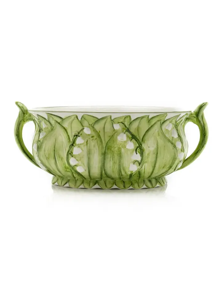 Moda Domus Lily of The Valley Ceramic Planter