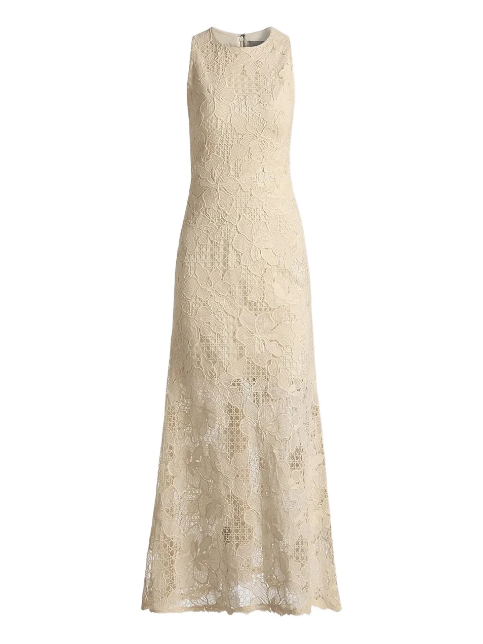 Women's Lattice Guipure Lace Midi-Dress Women's Lattice Guipure Lace Midi-Dress