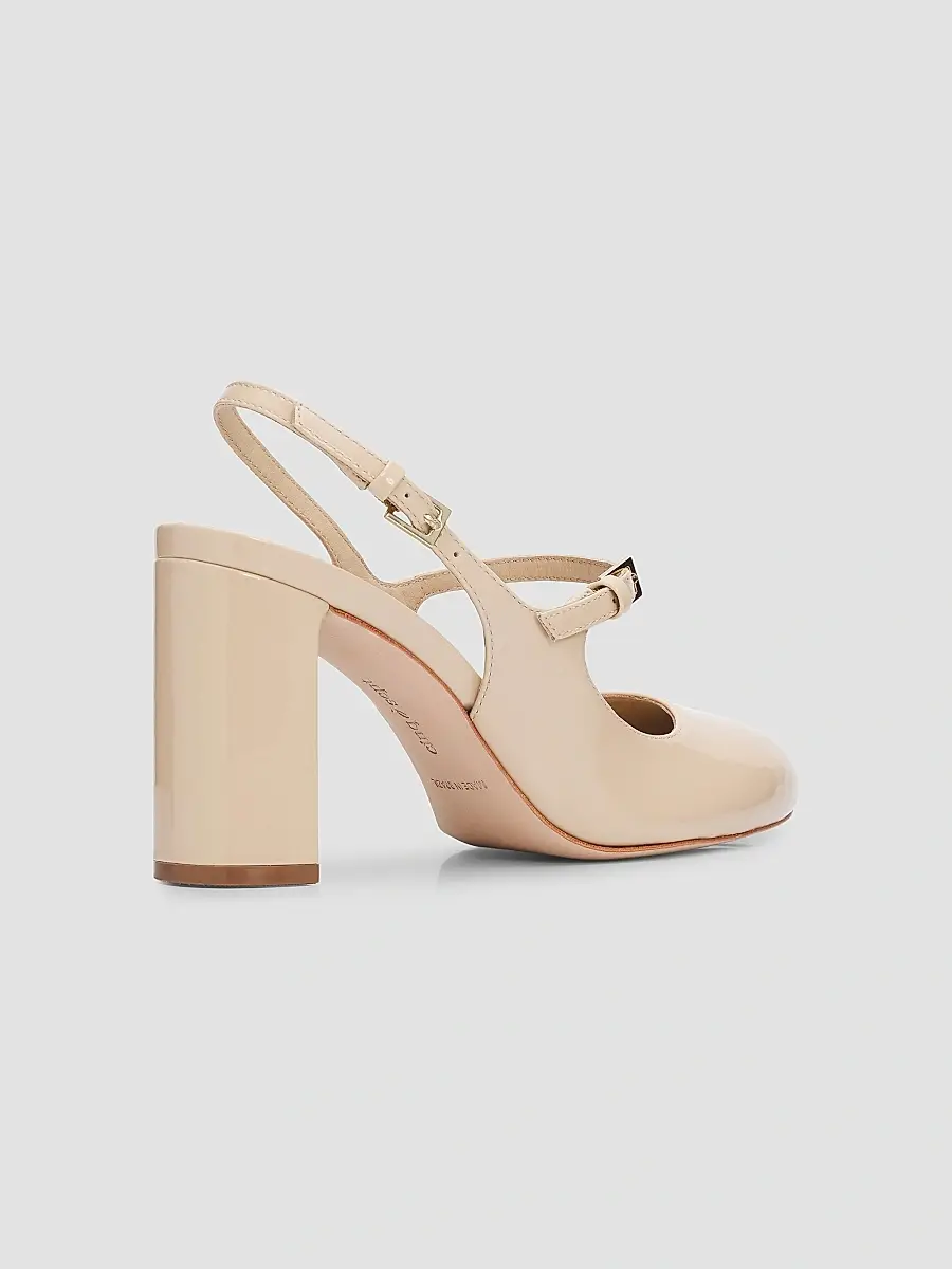 Cinq à Sept Women's Lola 80MM Patent Leather Slingback Pumps | Thumbnail 3 Cinq à Sept Women's Lola 80MM Patent Leather Slingback Pumps | Thumbnail 3