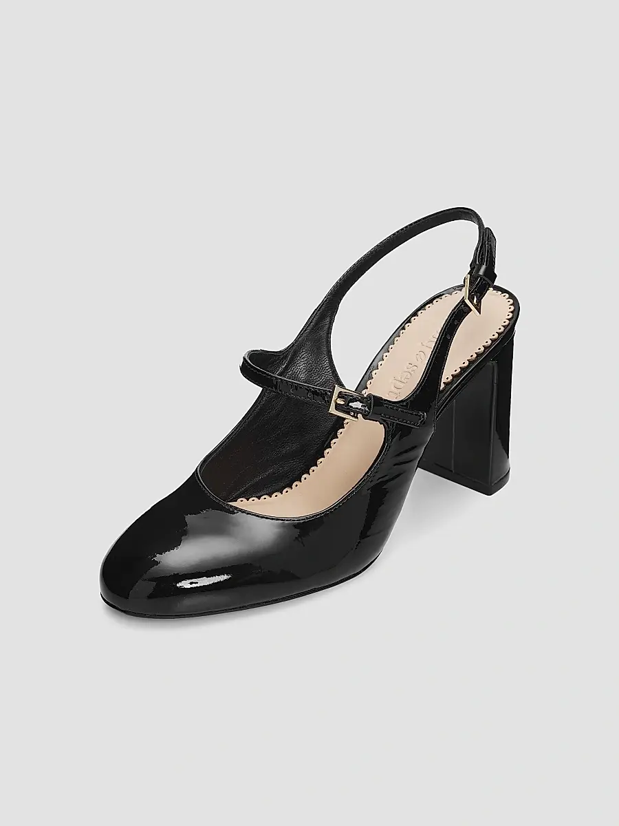 Cinq à Sept Women's Lola 80MM Patent Leather Slingback Pumps | Thumbnail 2