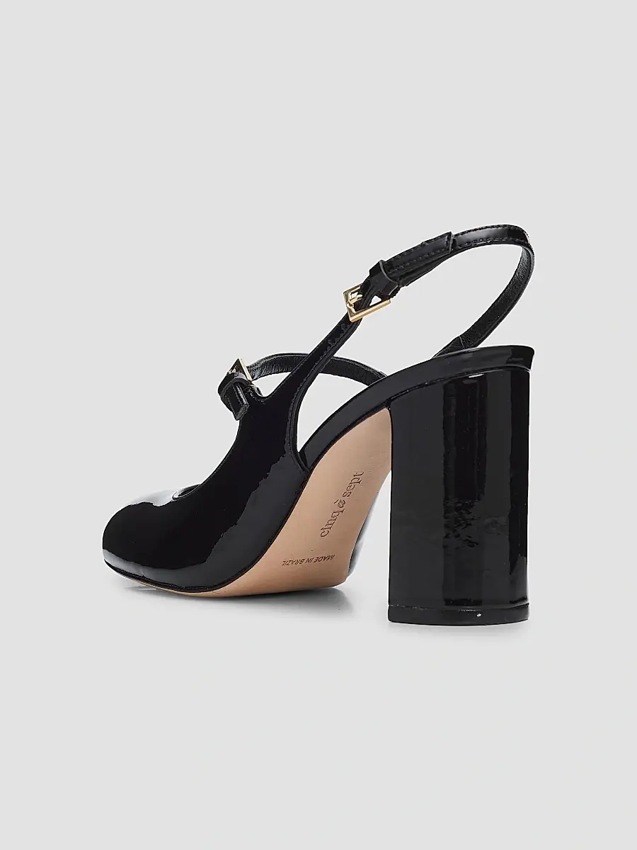 Cinq à Sept Women's Lola 80MM Patent Leather Slingback Pumps | Thumbnail 3