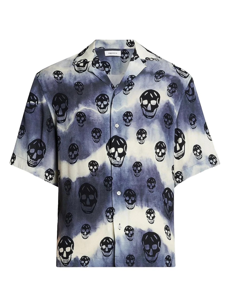 Men's Tie-Dye Skull Shirt