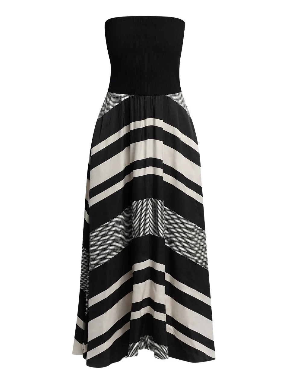 Women's Oakley Striped A-Line Midi Dress